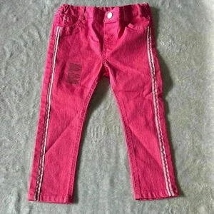 Lily  & Jack - New - cotton denim style pants with silver trim. Size 18 to 24 mo
